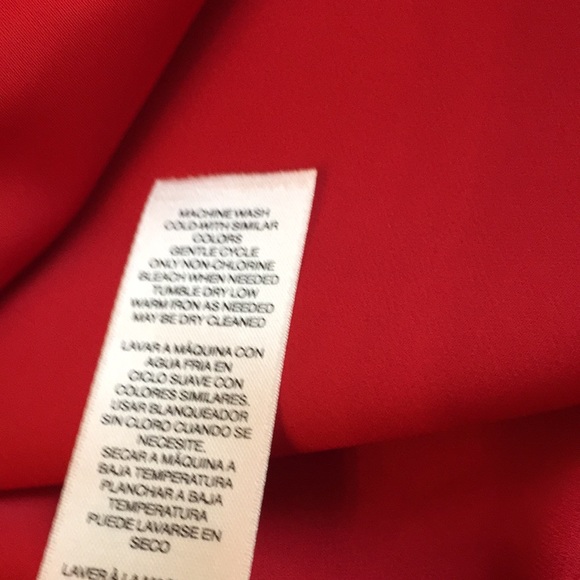 CHICO’S red with gold grommets & tie top - Picture 10 of 10